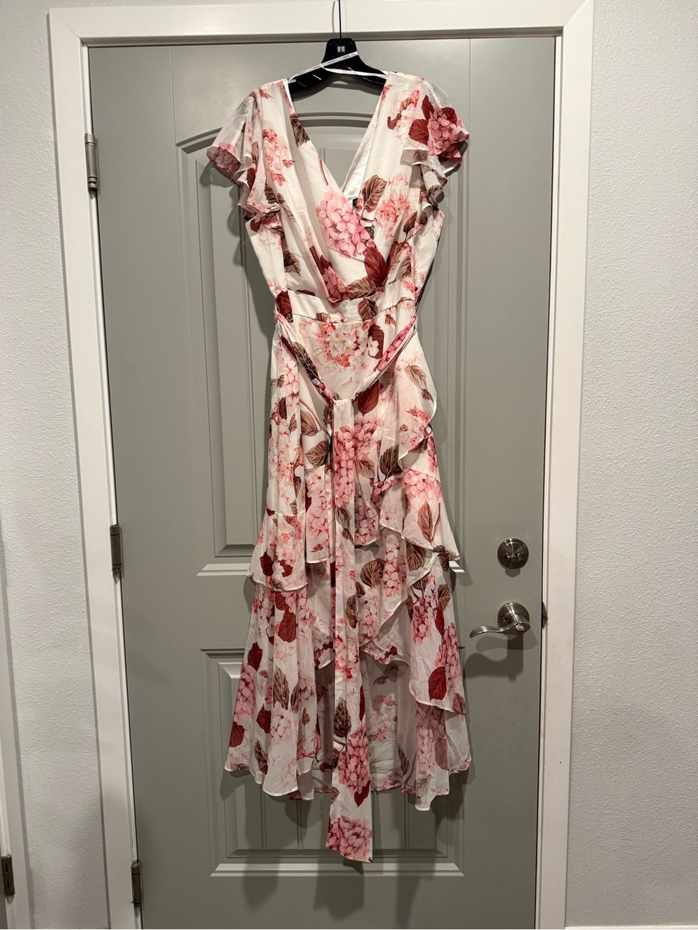 City Chic floral high low dress